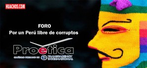 Participe en el Foro sobre la corrupción este lunes 4 a partir de las 2:30pm - EN VIVO Participe en el Foro sobre la corrupción este lunes 4 a partir de las 2:30pm - EN VIVO