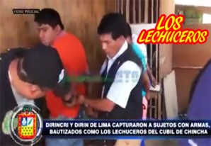Después de 'Los Sanguinarios de Ica' ahora caen ' Los Lechuceros de Chincha' - VIDEO Después de 'Los Sanguinarios de Ica' ahora caen ' Los Lechuceros de Chincha' - VIDEO